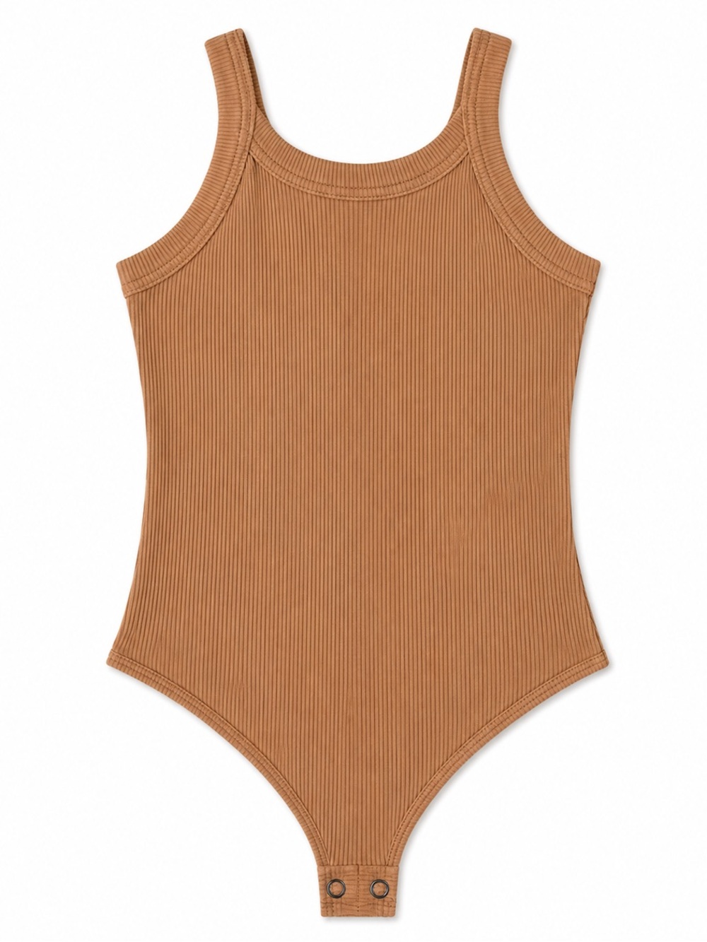 Wild Fable Ribbed Bodysuit Tank Camel Brown Size Large L